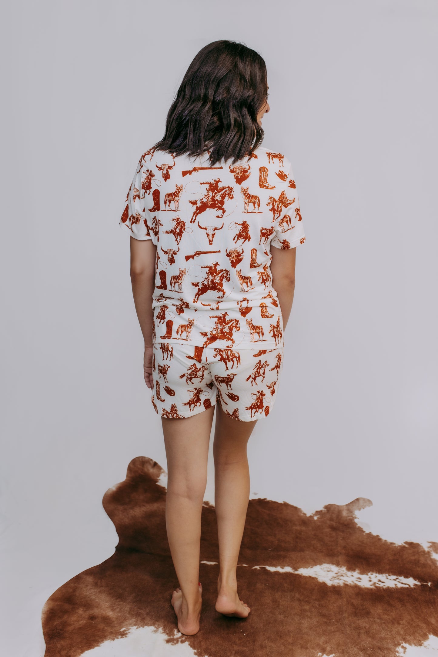 TZ33 Cowboys & Indians Modal Pajamas Shorts sets