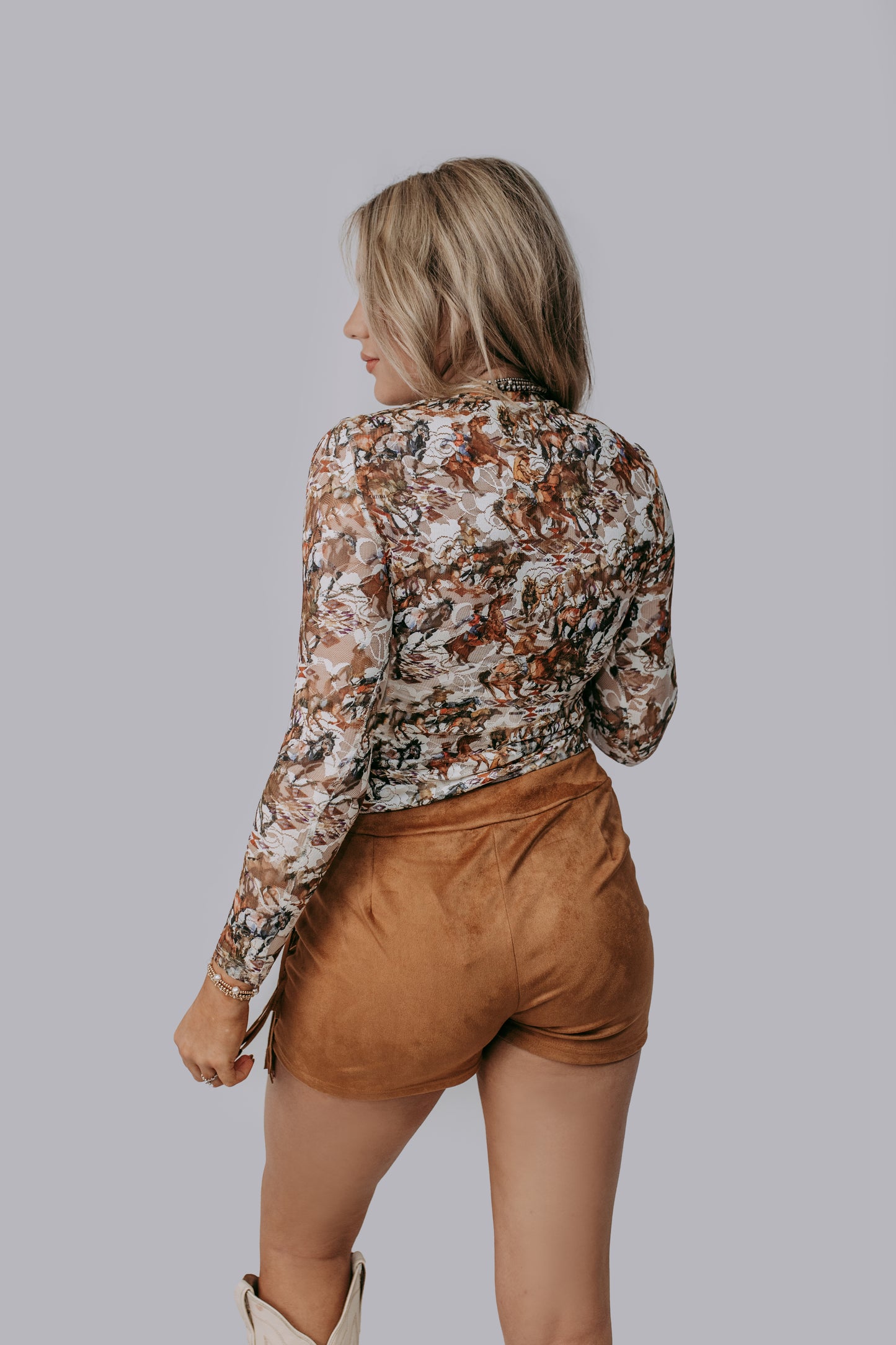 MK691 Buckaroo Lace Top