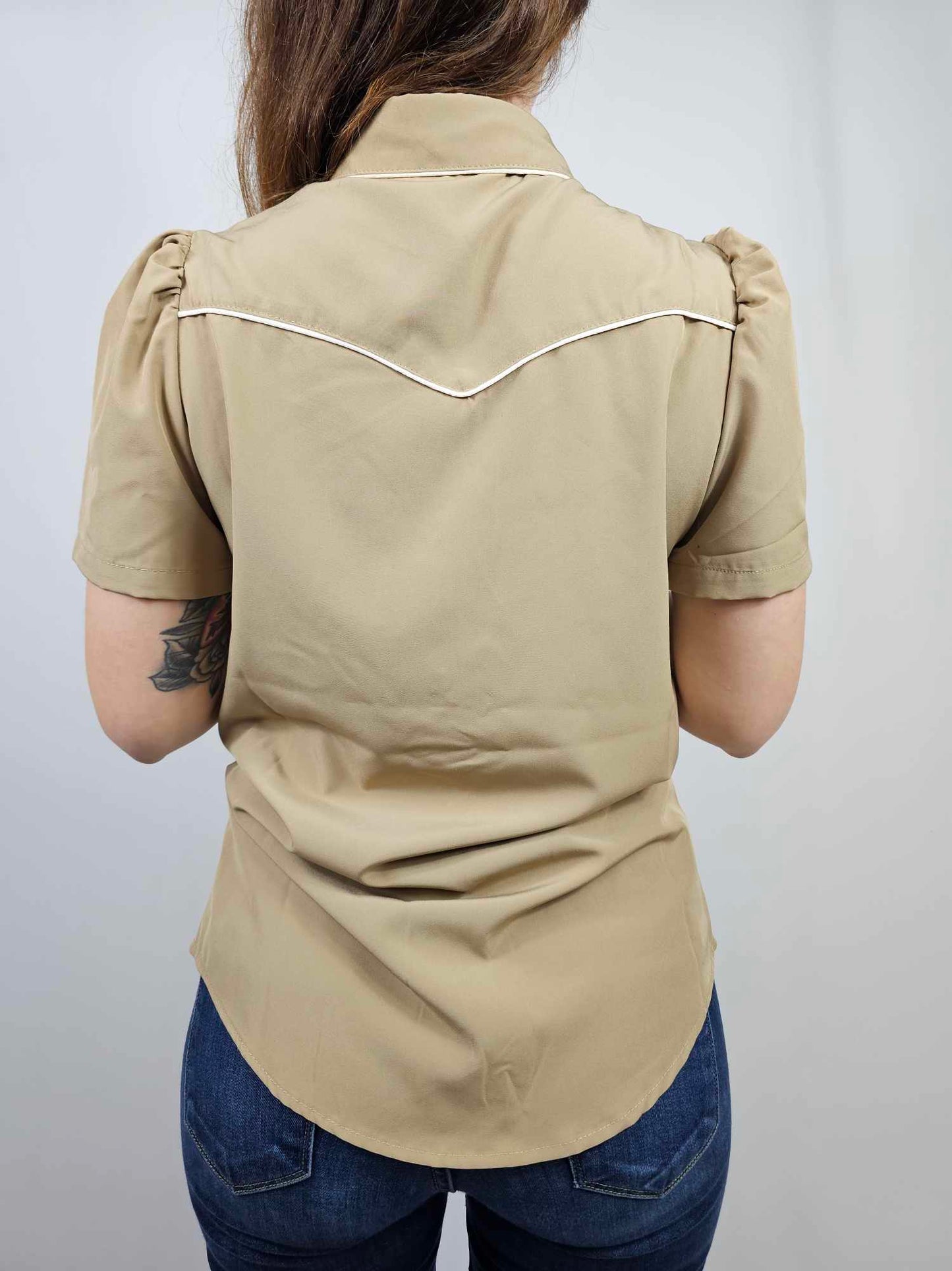 MK612 SL Button Down Shirt - Tan
