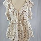 TZ94 Southern Belle Back Tie Blouse