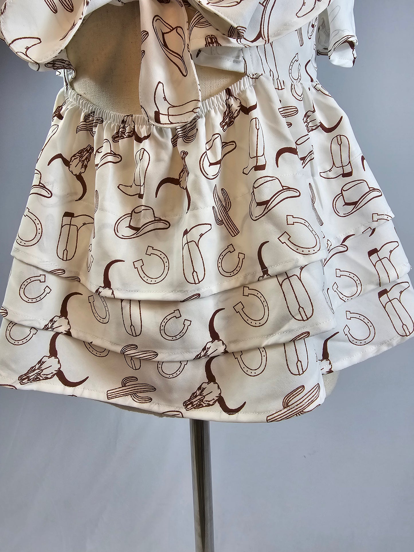 TZ94 Southern Belle Back Tie Blouse
