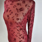 TZ102 Blame it on the Boots Mesh Top