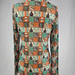 MK715 Western Checkered Mesh Top