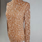 TZ97 Paisley Print Lace Blouse
