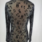 TZ106 Blame It on The Boots Mesh Top
