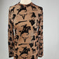 TZ105 Buffalo Dreams Velvet Mesh Top