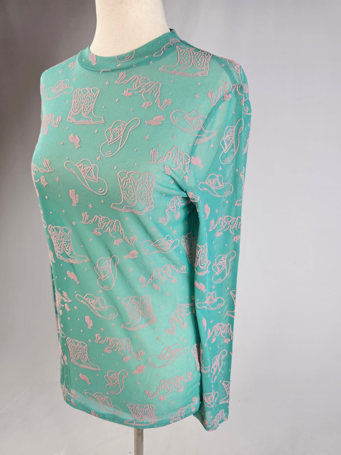 TZ93 Country Nights Mesh Top