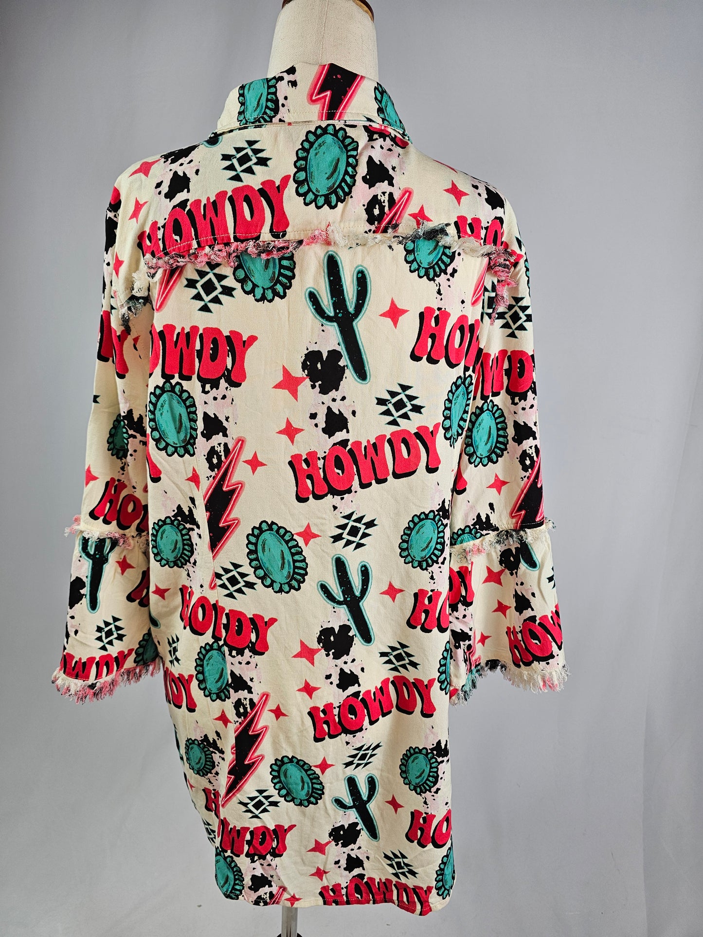 TZ92 Howdy Button Down Tunic