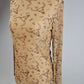 TZ107 Branded Longhorns Velvet Mesh Top
