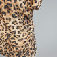 TZ82 Leopard Puff Sleeve Blouse