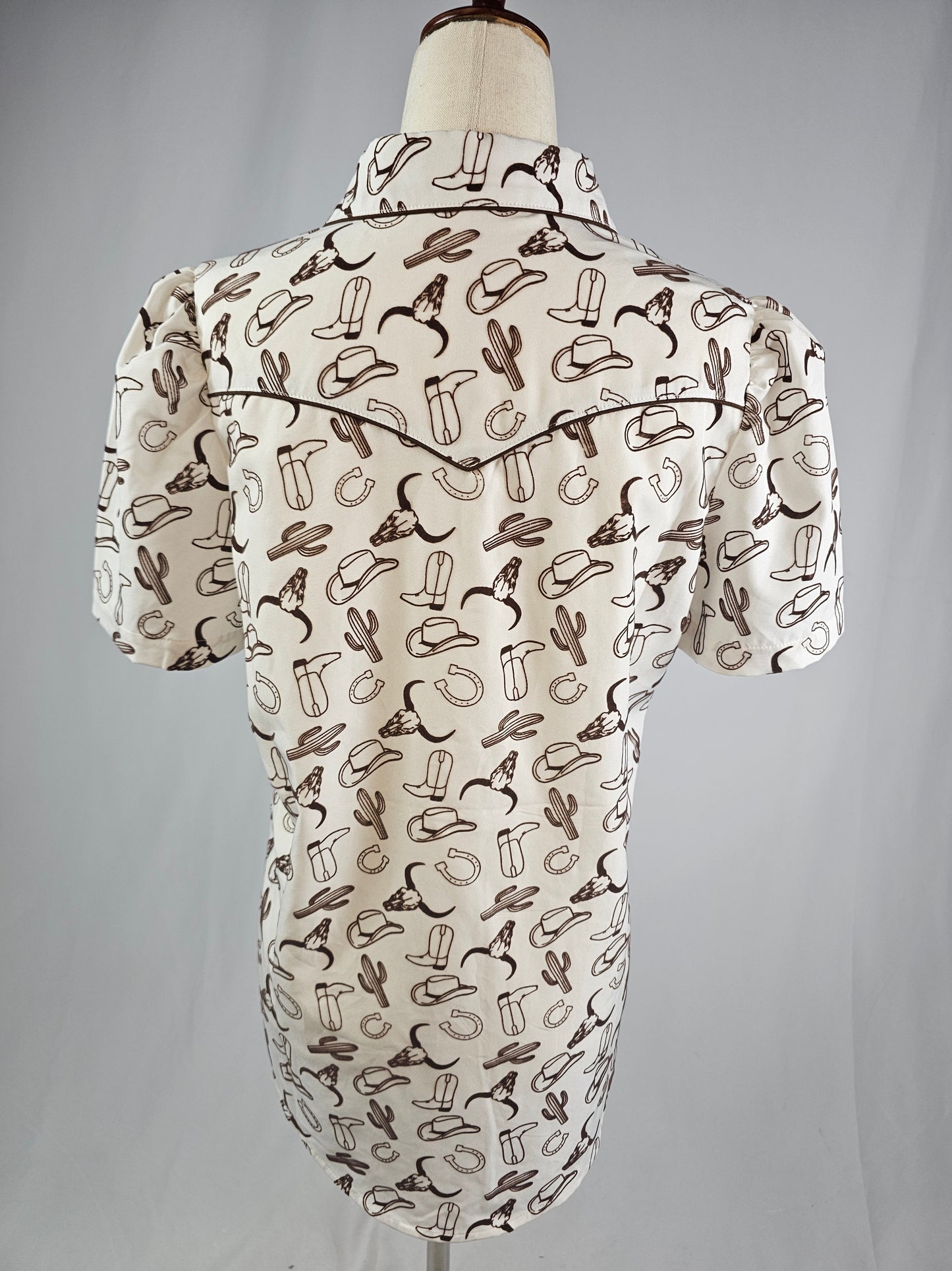 TZ110 3D Country Western Button Down Shirt