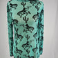 MK397 3D Printed Mesh Top - Turquoise/ Black