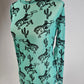 MK397 3D Printed Mesh Top - Turquoise/ Black