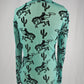 MK397 3D Printed Mesh Top - Turquoise/ Black