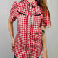 MK611 SL Button Down Shirt - Red