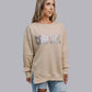 MK481 Cowgirl Sequin and Beaded Sweatshirt