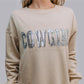 MK481 Cowgirl Sequin and Beaded Sweatshirt