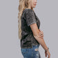 MK480 Thankful Acid Washed SL Tee - Charcoal