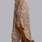 MK603 Floral Side Slit Maxi Skirt