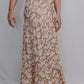 MK603 Floral Side Slit Maxi Skirt