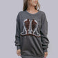 MK471 Boots Tinsel Sweatshirt
