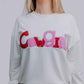 MK334 Cowgirl Embroidery Sequins Tee
