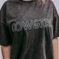 MK305 COWGIRL Embellished Mineral Washed Tee