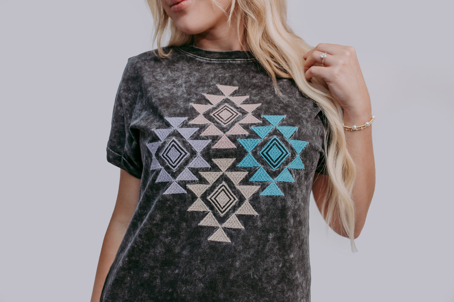 MK384 Aztec T Shirt Dress