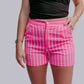 TZ23 Pink Pin Strip Blazer 2 Peice Set