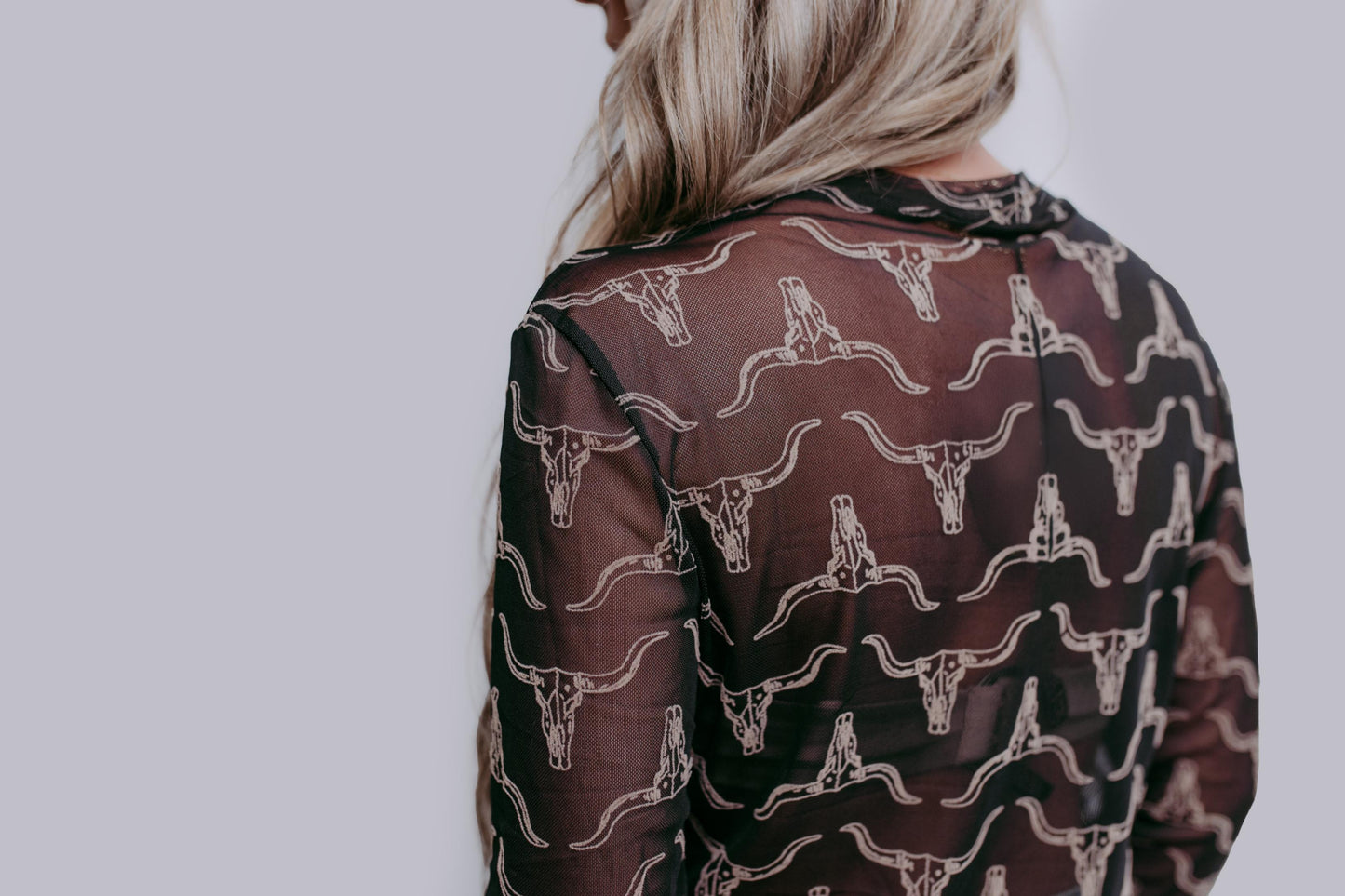 MK396 3D Printed Longhorn Mesh Top - Black/Brown