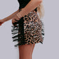 MK321 Fringed Filly SKORT- Leopard