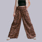 MK35 Loose Fit Leopard Bell Pants