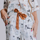 TZ39 Lovely Dogs Satin Pajamas Shorts Set