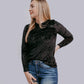 MK414 Jewel Velvet Mesh Top
