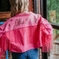 MK168 The Only One Crystal Embellished Fringe Crop Jacket