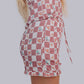 TZ43 Western Checkers Modal Pajamas Shorts Set
