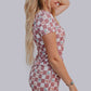 TZ43 Western Checkers Modal Pajamas Shorts Set