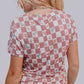 TZ43 Western Checkers Modal Pajamas Shorts Set