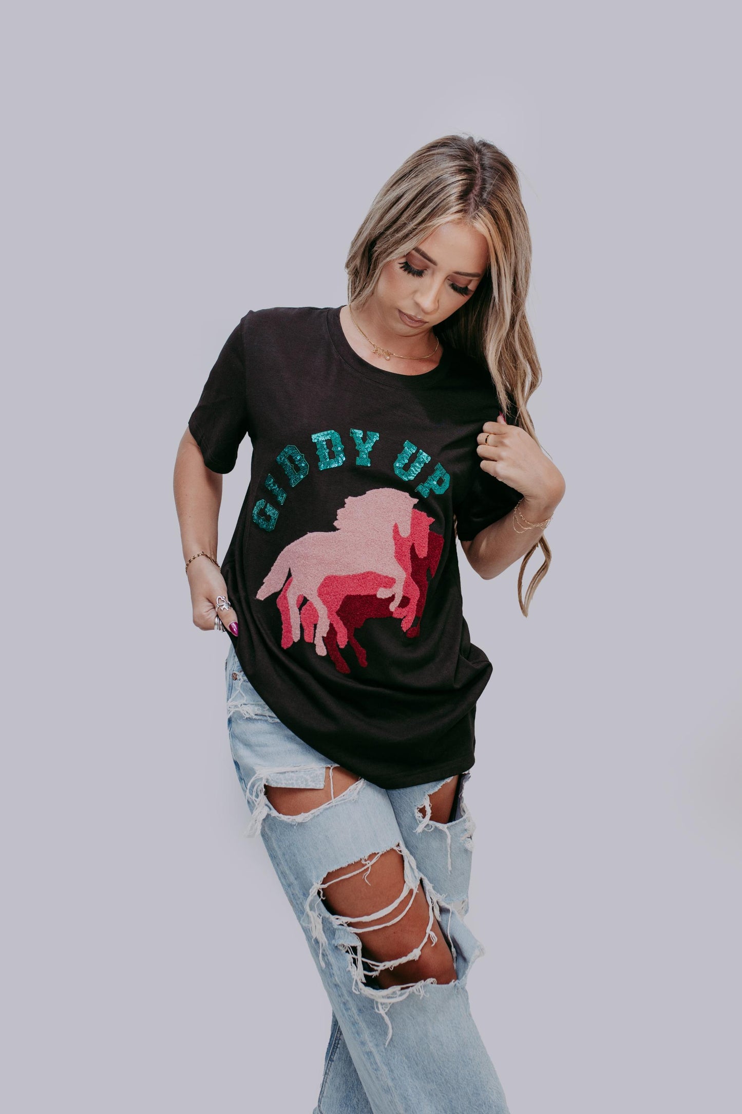 MK488 Giddy Up Horse Tee