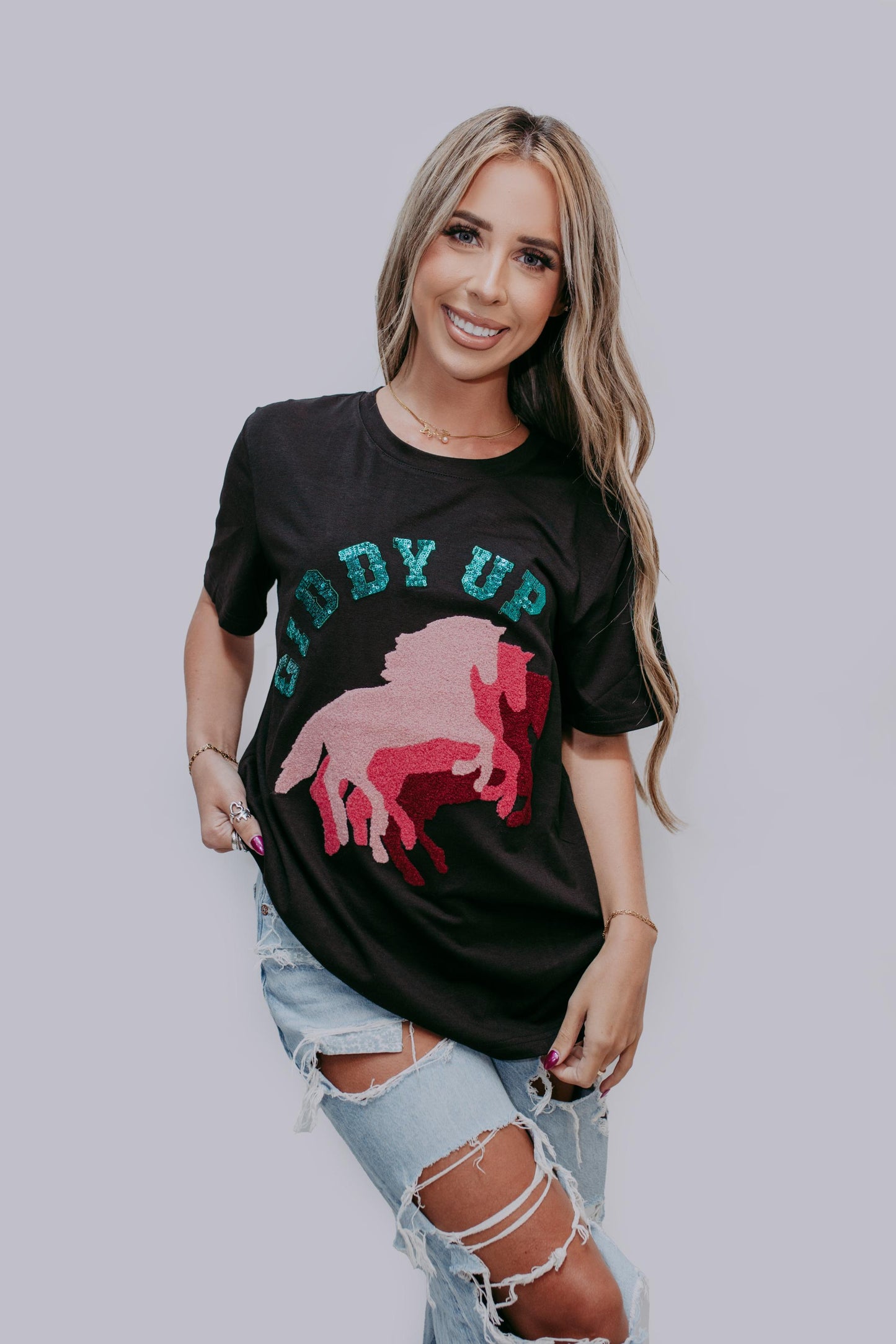 MK488 Giddy Up Horse Tee