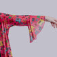 MK203 Rollin with the Flow Mesh Kimono - Hot Pink/Cowgirl