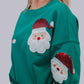 MK423 Santa Baby Sequin Embroidered Sweatshirt