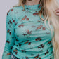 MK462 Branded LS Mesh Top