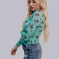 MK462 Branded LS Mesh Top
