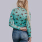 MK462 Branded LS Mesh Top
