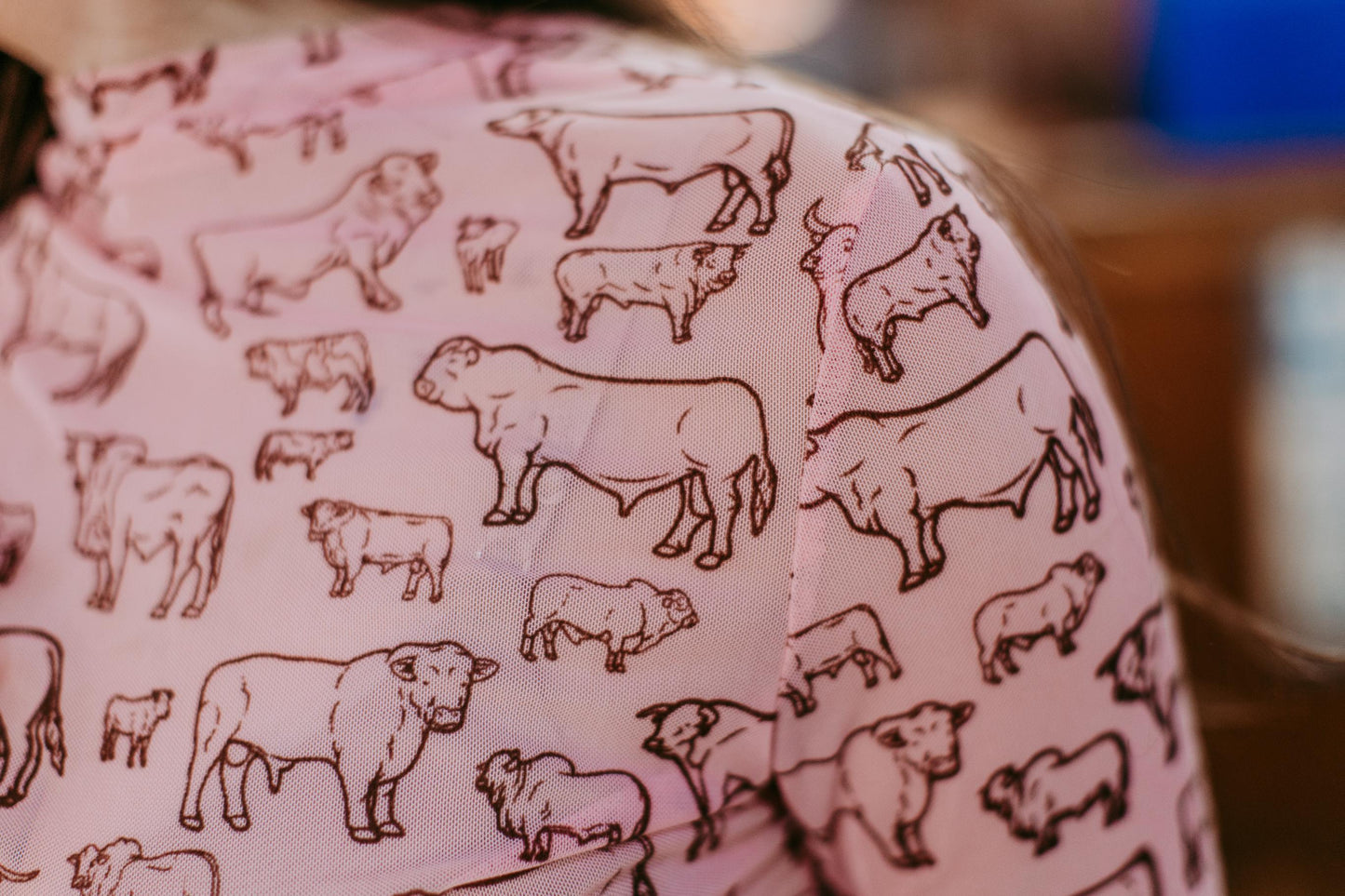 MK532 Western Farm Animal Mesh Top