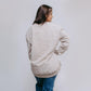 MK159 Basic Acid Washed Sweatshirt - Light Brown Acid Washed