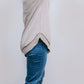 MK159 Basic Acid Washed Sweatshirt - Light Brown Acid Washed