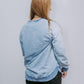 MK159 Basic Acid Washed Sweatshirt - Blue