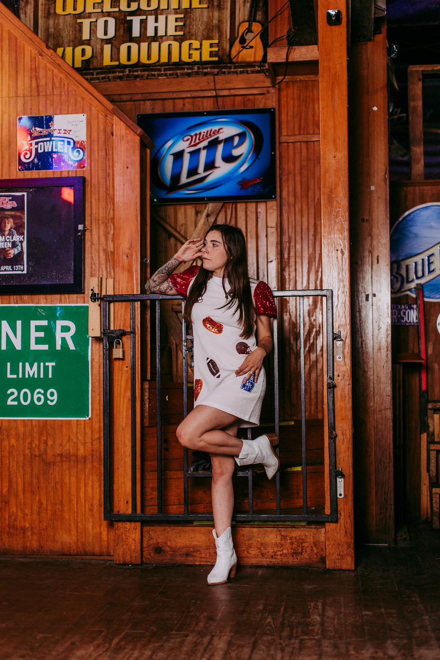 MK378 Game Day Sequins Dress
